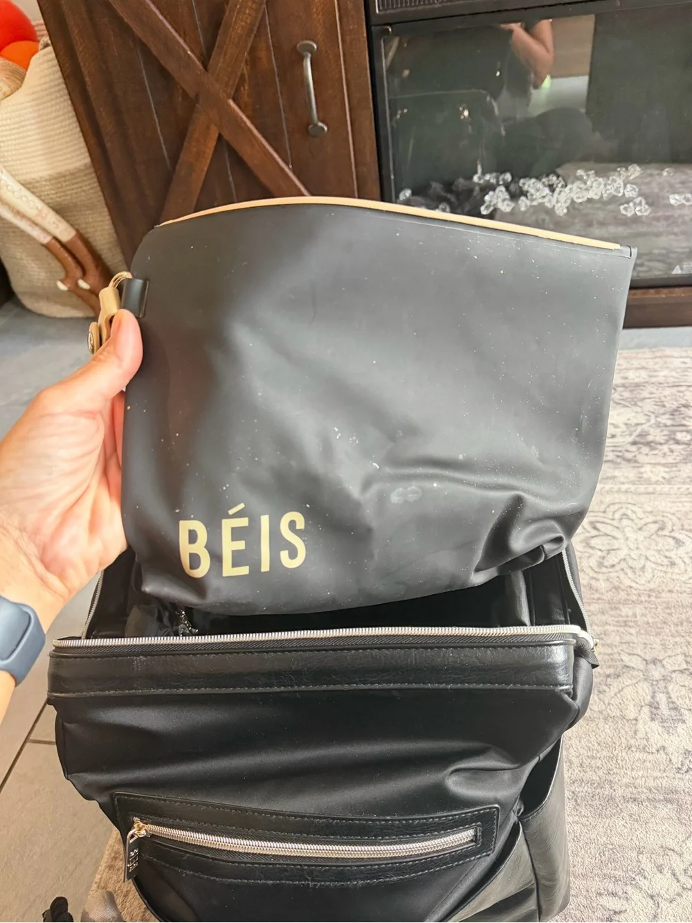 BEIS The Backpack Diaper Bag in Black